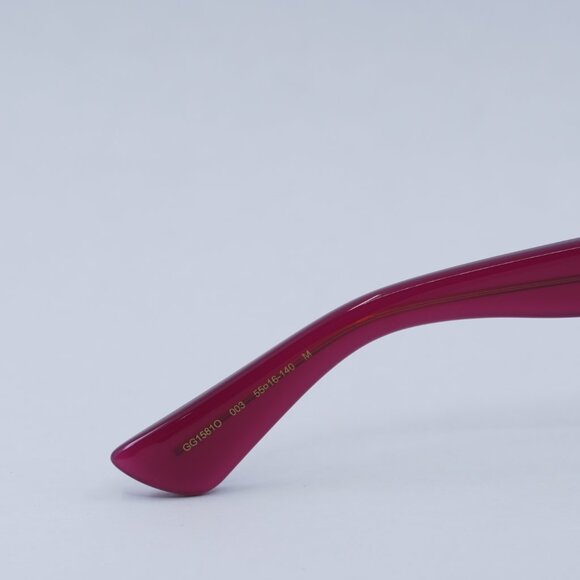 🕶️ New Gucci GG1581O 003 Eyeglasses - Fuchsia Frame - Picture 6 of 10